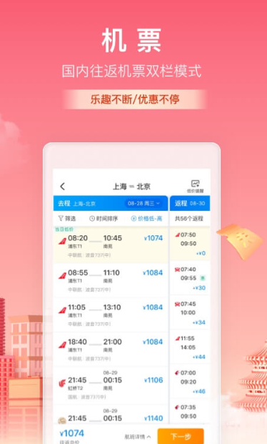 Ctrip travel screenshots