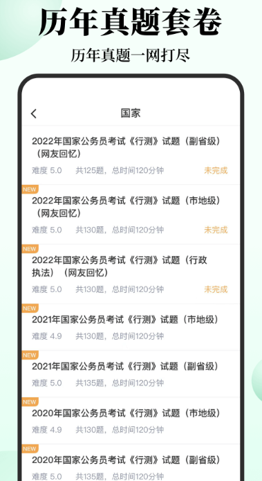 Screenshot of computer version of cashew public examination