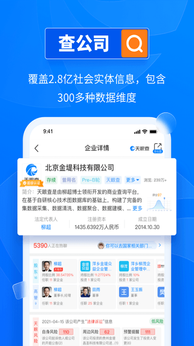 Screenshot of Tianyancha