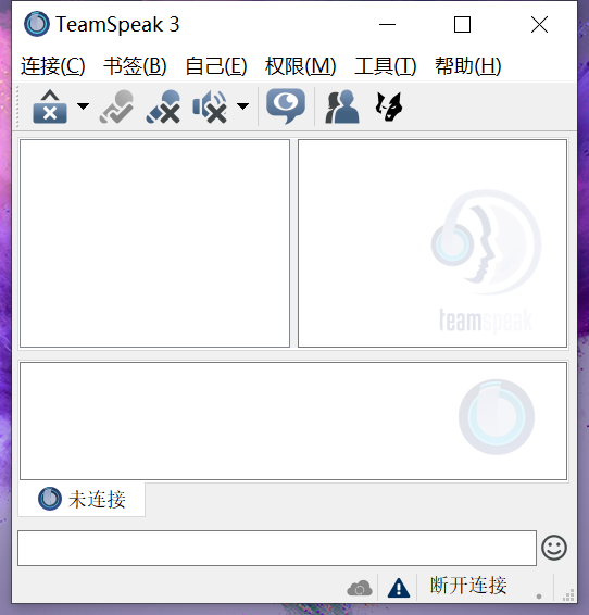 Screenshot of TS voice chat system