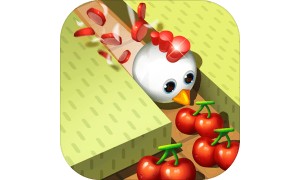 Chicken cutting fruit segment first LOGO