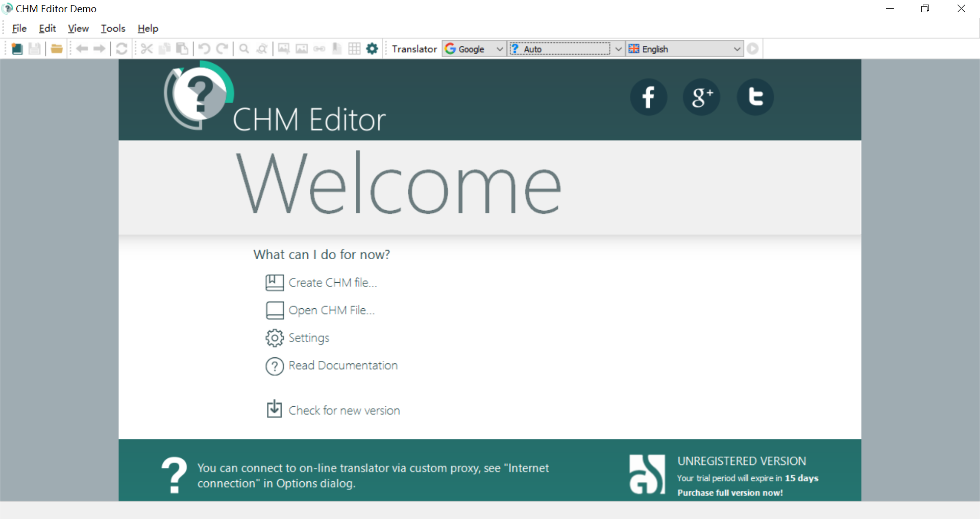 CHM Editor screenshot