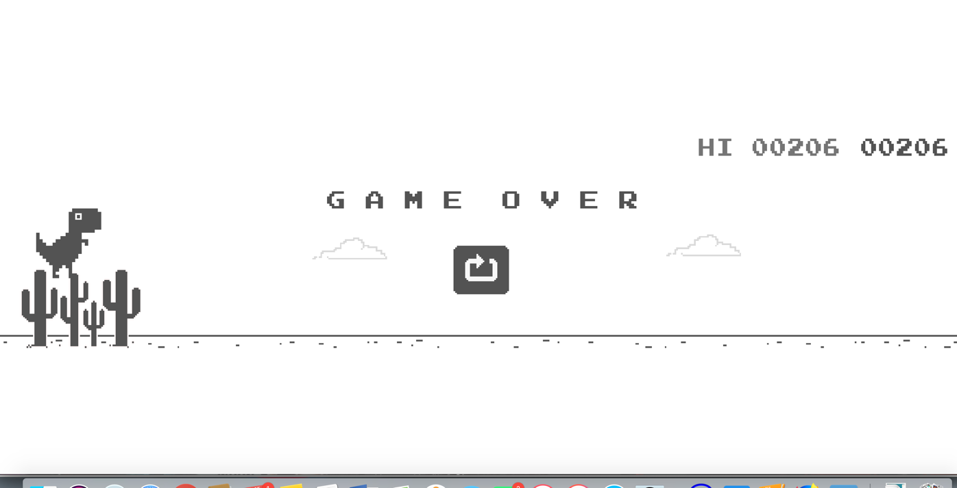 Chrome dinosaur game: Dinochrome screenshot