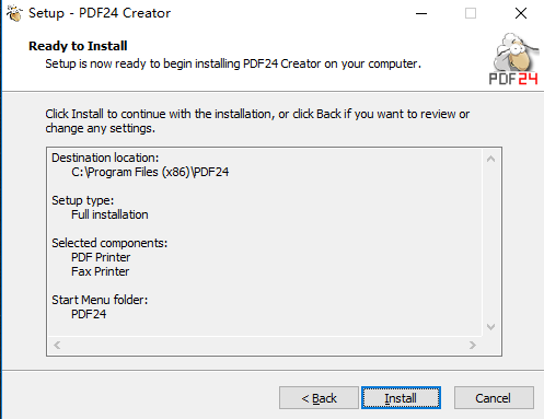 PDF24 Creator screenshot