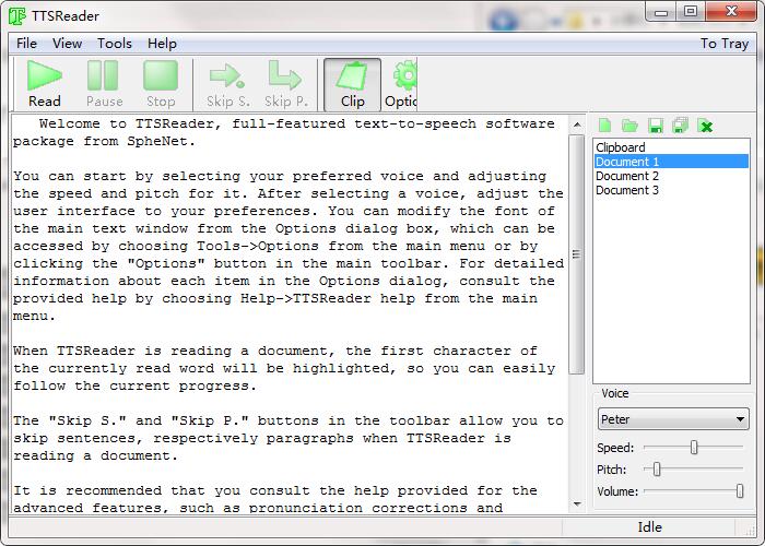 TTSREADER screenshot