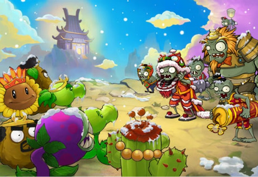 Screenshot of the Chinese Edition of Plants War Zombies