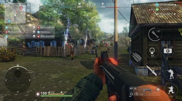 Screenshots of the Chinese version of World War II Sniper