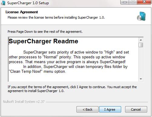 Screenshot of SuperCharger