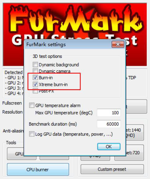 Furmark screenshot