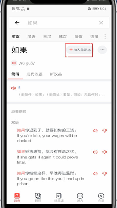 Screenshot of NetEase Youdao Dictionary