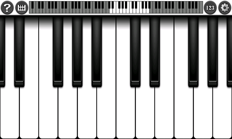 Piano simulator segment first LOGO