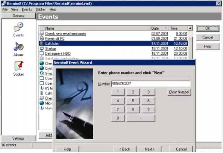 Screenshot of Remind