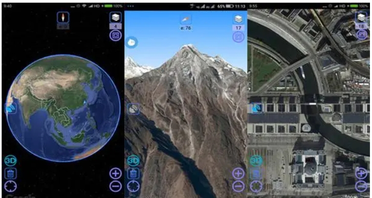 Screenshot of Ovi interactive map