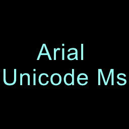 Arial unicode MS font