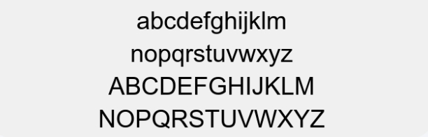 ARIAL Unicode MS font screenshot