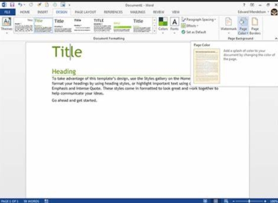 Word 2013 screenshot