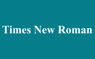 timesnewroman font pc version