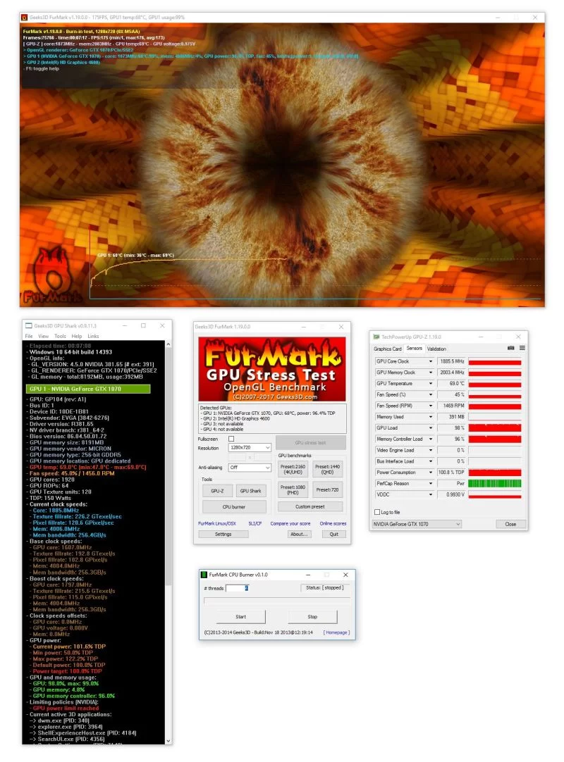 Furmark screenshot