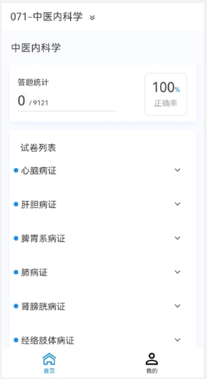 Screenshot of the new question library of traditional Chinese medicine