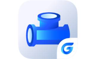 Haochen CAD water supply and drainage section first LOGO