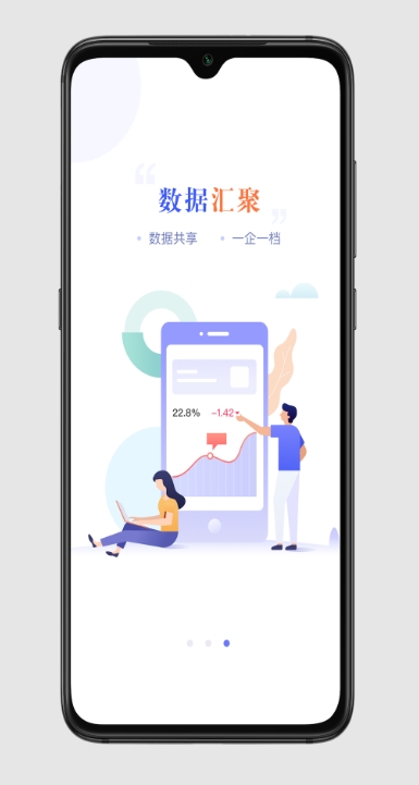 Screenshot of the government version of Yixing Government and Enterprise Communication