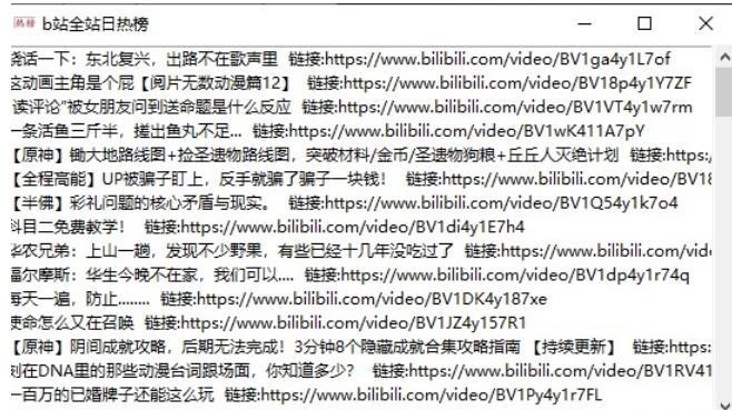 Hot list screenshots