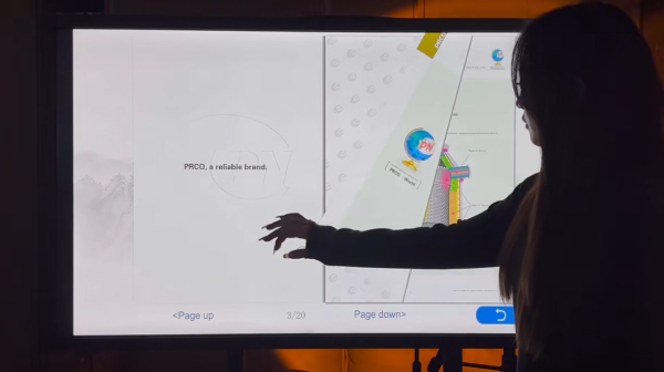 Screenshot of exhibition hall flipping software