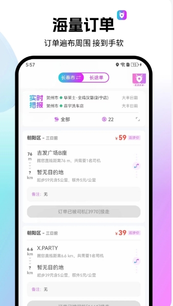 Screenshot of National Driving Service