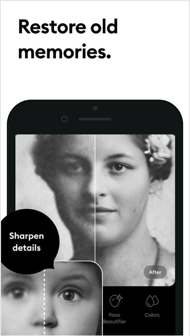 Remini old photo screenshots