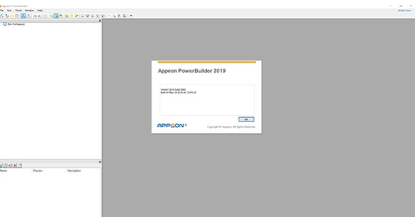 PowerBuilder screenshot