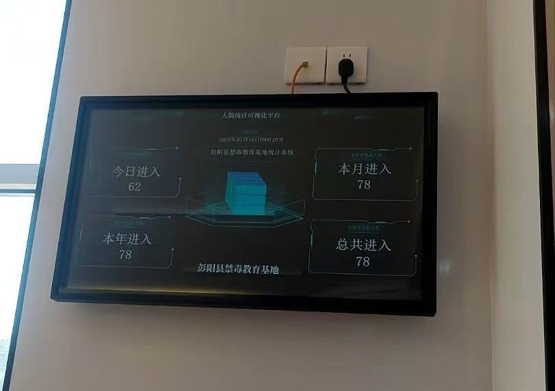 Screenshot of exhibition hall traffic software