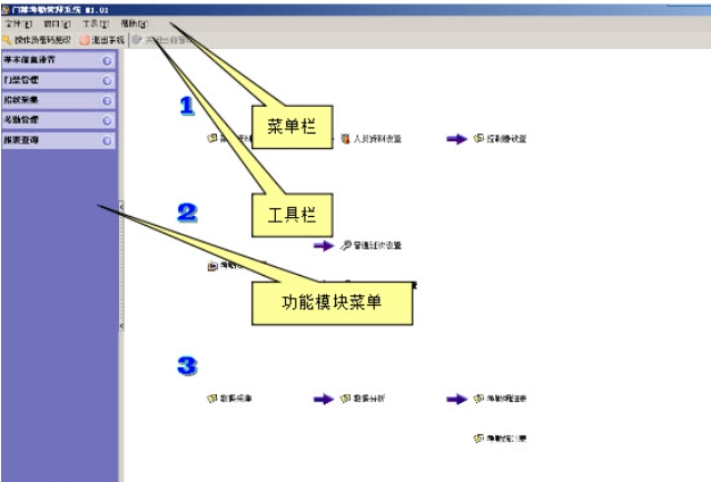 Screenshot of Haoshun access control and attendance management system