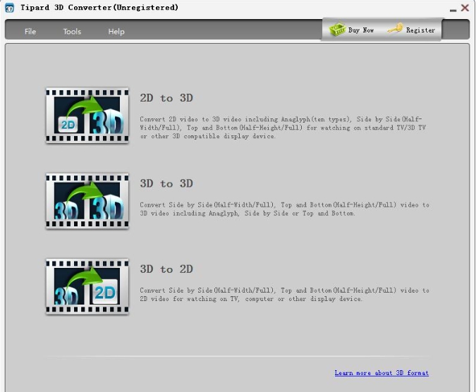Tipard 3D Converter screenshot