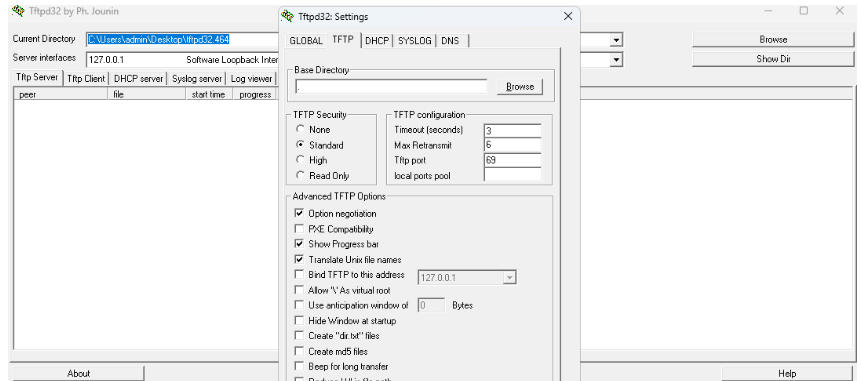 Tftpd32,Tftpd32 download Tftpd32 screenshot