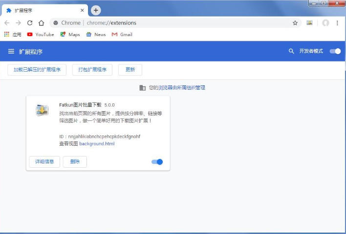 Screenshot of fatkun image batch download plug-in