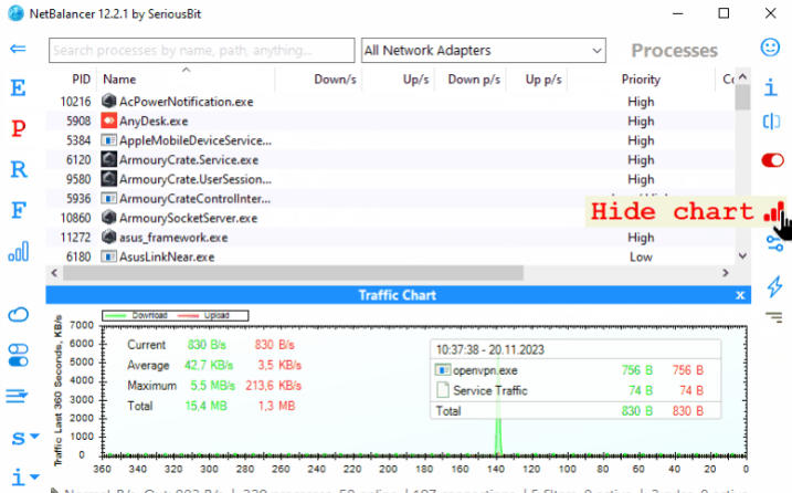 NetBalancerDownload Screenshot of NetBalancer