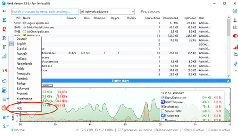 NetBalancerDownload Screenshot of NetBalancer