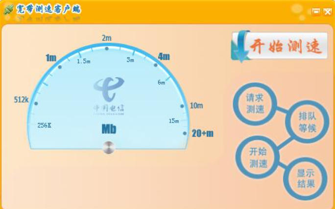 China Telecom network speed test screenshot