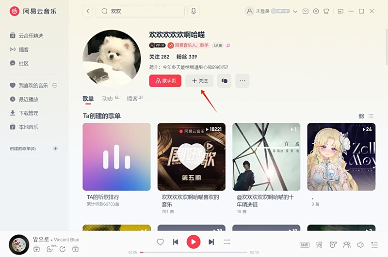 Screenshot of NetEase Cloud Music