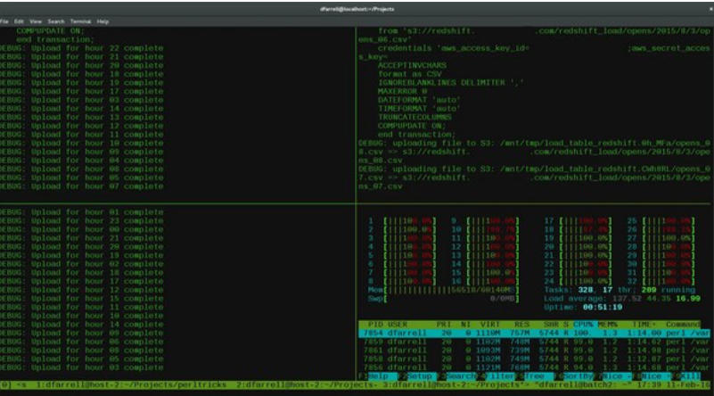 tmux download tmux screenshot