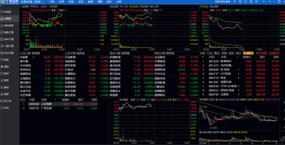 Screenshot of GF Financial Terminal