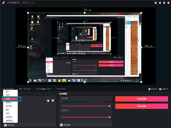 Screenshot of Douyin Live Companion