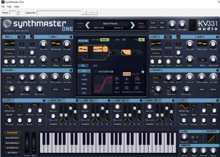 SynthMaster One screenshot