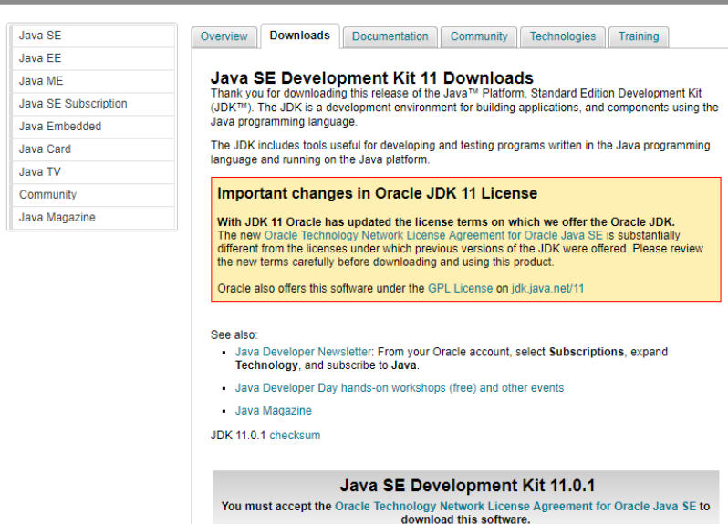 Java11 screenshot