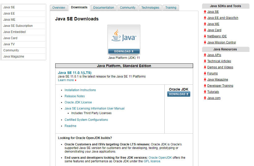 Java11 screenshot