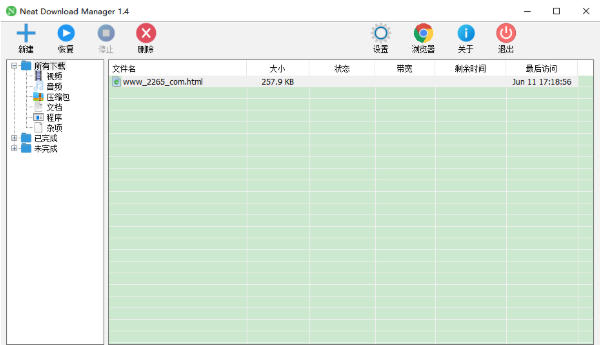 Screenshot of NDM downloader