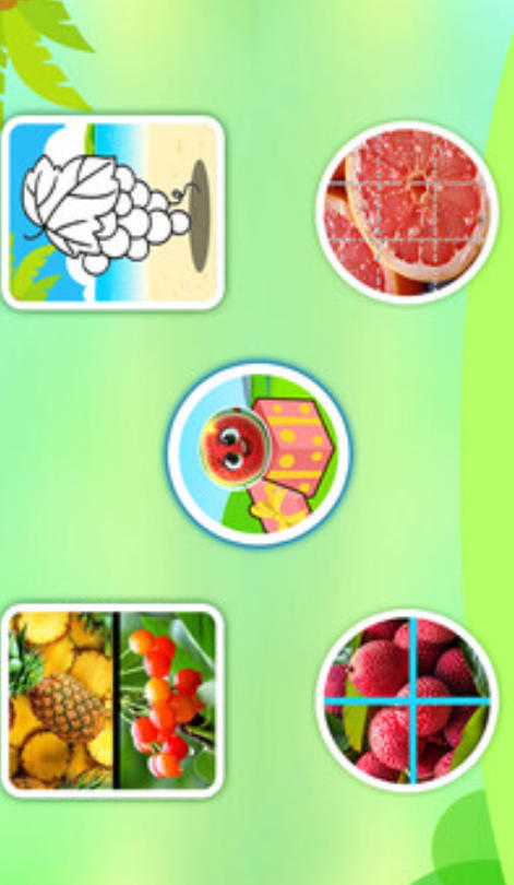 Children's puzzle to cut fruit, children's puzzle to cut fruit download