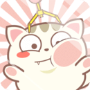 Meow catches the doll