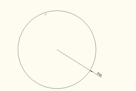 How to mark the radius and diameter of a circle in CAD 2010 for electrical engineers