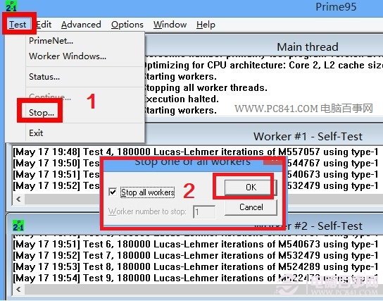 How to test CPU stability using Prime95